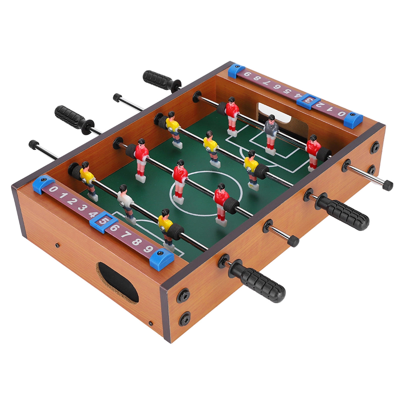 LAZIOEGR 9.06"x14.17" Foosball Table – Thick‑Wall, Anti‑Collision Cotton, Slider Scoreboard, Lock‑Nut Stability, Durable Wood, Ideal Indoor Game for Kids & Parties
