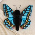 thumbnail image 4 of Realistic Blue Monarch Butterfly Stuffed Animal Plush Doll -12.2 '' Soft Cute Wildlife Animal Cuddle Gifts, 4 of 6