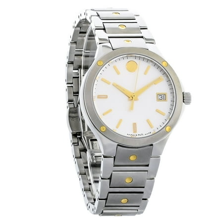 Movado S.E. Women's Two Tone Stainless Steel Quartz Watch 0607516