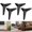 Black 15cm, variant on 4x Heavy Duty Triangle Furniture Sofa Legs Loveseat Couch Legs Feet for Cabinet, Black 15cm