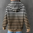 thumbnail image 5 of LYXSSBYX Hoodies for Women Pullover Women'S 2024 Winter Hooded Sweatshirt Loose Casual Striped Print Round Neck Hooded Long Sleeve Sweatshirt, 5 of 5