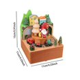 thumbnail image 4 of Wooden Music Box Holiday Gifts Music Box Figurine for Office Fireplace Party, 4 of 5