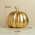 thumbnail image 4 of Gold Pumpkin Autumn Decors Decorative Pumpkin for Halloween Thanksgiving Table Centerpieces Mantles Bowl Party Wedding, 4 of 9
