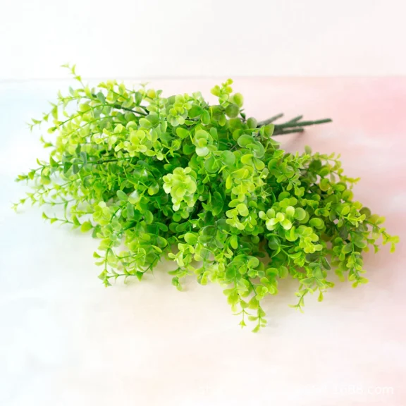 PURELY- 5Pcs Uv Resistant Outdoor Fake Flower Plant Garden Decor Hanging Basket Decor