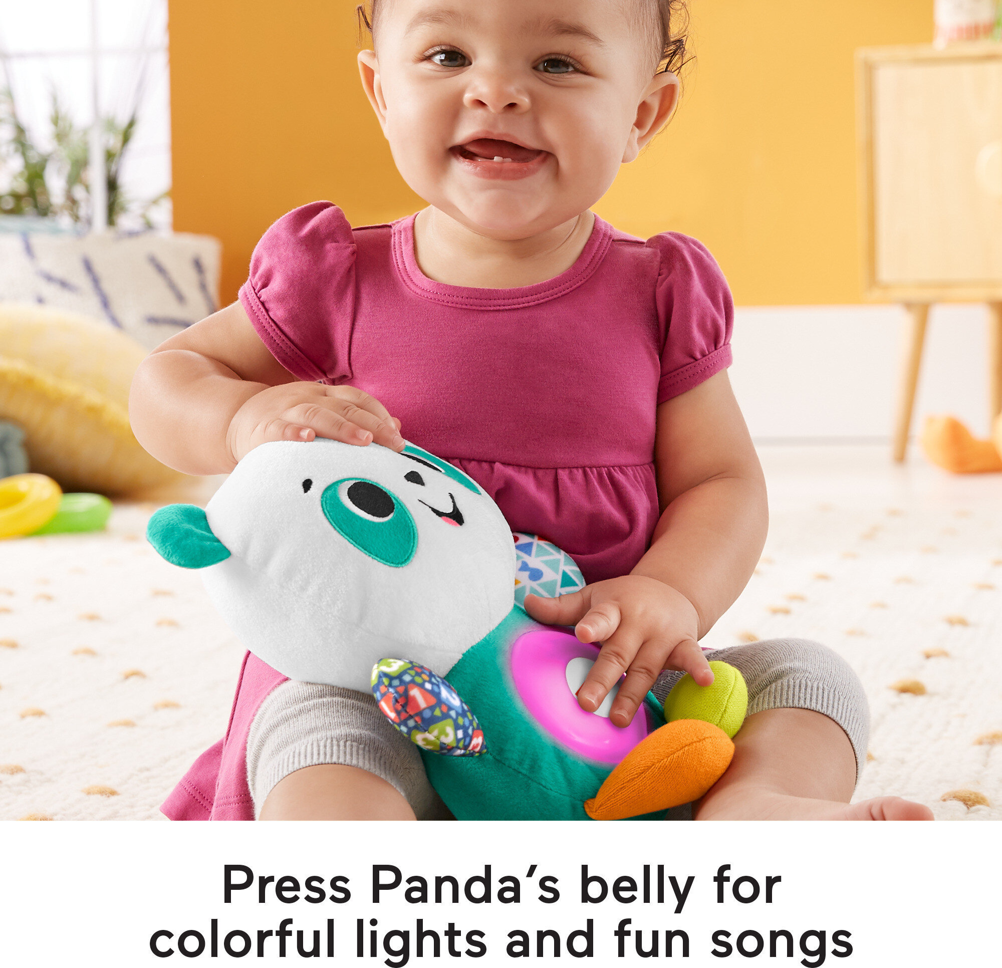 Fisher-Price Linkimals Play Together Panda Interactive Musical Plush Toy for Infant & Toddler - image 4 of 8