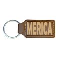 thumbnail image 4 of Keychain - Rectangle - Merica - Leather, 4 of 4