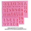 thumbnail image 1 of Silicone Letter Number Mold Set of 3 Soft Candy Chocolate Baking Molds Multifunctional Baking Pan for Cake Decor, 1 of 7