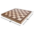 thumbnail image 3 of Gse Games & Sports Expert 15"" Wooden Chess Set Folding Chess Board Set With Chess Pieces Storage Slots Portable Travel Chess Game For Adults & Kids, 3 of 5