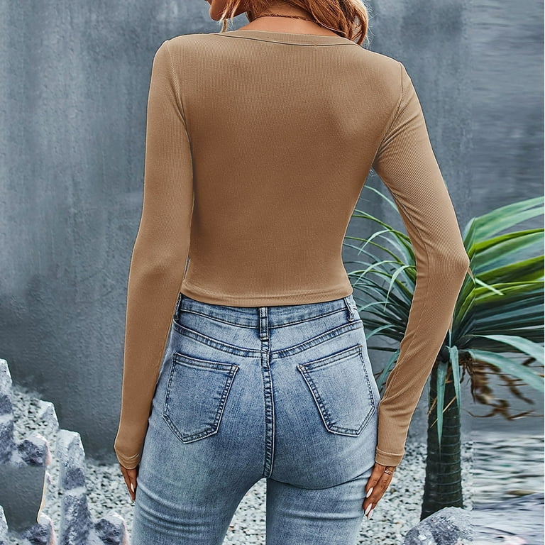 Long Sleeve Going Out Shirts WNEGSTG Long Sleeve Shirts For Women