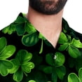 thumbnail image 5 of Saint Patrick's Day Men's Short Sleeve Poplin Shirt, Casual Printed Button Down, Summer Beach Hawaiian Shirts, Unisex, 5 of 6