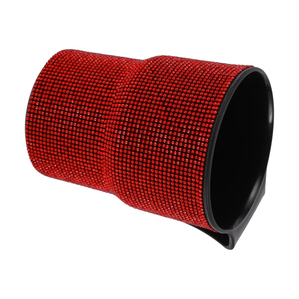 Bote de Basura para Auto con Rhinestones Colgante para Ventilación de Plástico 1 Pcs Rojo