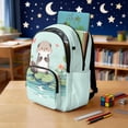 thumbnail image 3 of Uorisanigo Lake Otter Print Backpack Set for Boys 5-15, 17 Inch Schoolbag with Lunch Box, Water Bottle Bag and Pencil Holder, Casual School Bag with Adjustable Straps & Front Pocket, 3 of 7