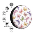 thumbnail image 5 of ZNDUO Beautiful Butterflies Love Pattern Spare Tire Cover, Universal Spare Tire Wheel Covers 15 inch, 5 of 8