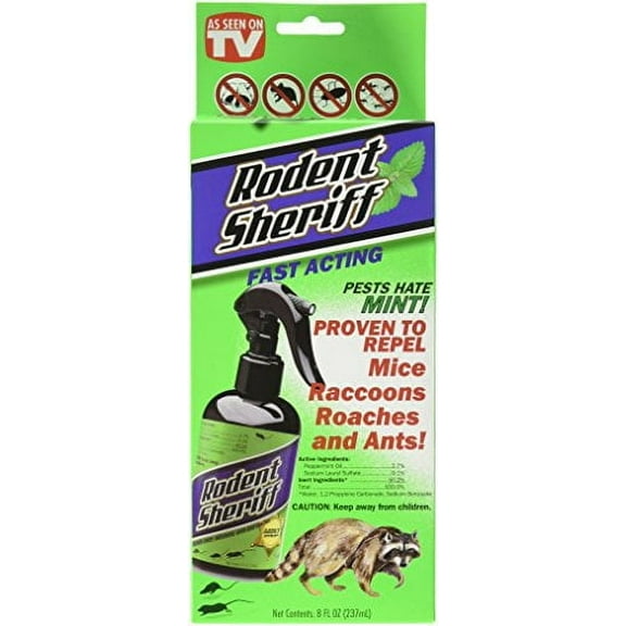 Rodent Sheriff Fast Acting Peppermint Spray Pest Repeller 8 oz.
