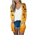 thumbnail image 2 of LOVZFMLL Cardigan pour Femmes Mode Halloween Imprimé Décontracté Chemise à Manches Longues Cardigan, 2 of 6