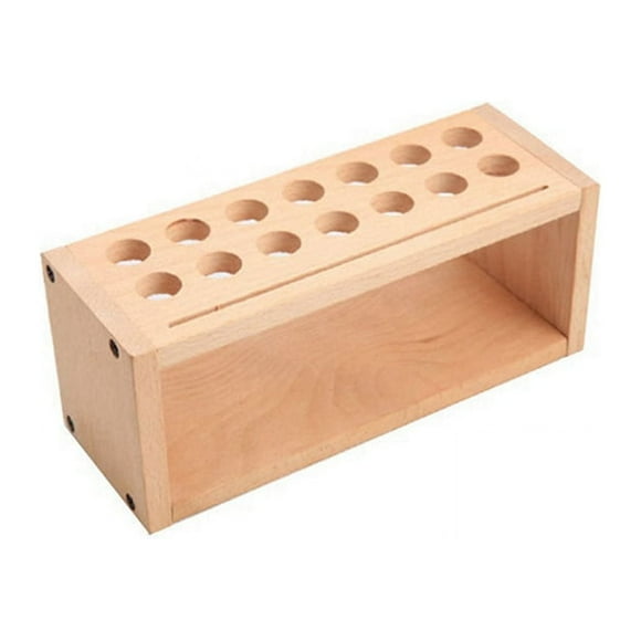 Tool Rack DIY Leather Tool Rack Leather Art Printing Wax Line Storage Box Solid Wood Tool Storage Box-A