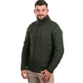 thumbnail image 2 of Men's Merino Wool Zip Neck Fisherman Sweater, 2 of 6
