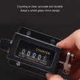 thumbnail image 2 of HUGFEGWE Bale Counter, Number Counter Reliable Durable 5 Digit Counting Reset Function Glass Mirror Design for Machine for Industry for Printing U2536-26470, 2 of 9
