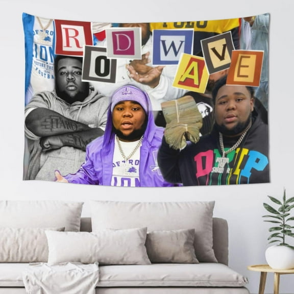 Rod Wave Tapestry Wall Hanging Home Decoration Wall Blanket Dormitory Living Room Bedroom Backdrop Poster