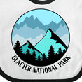 thumbnail image 4 of Inktastic Glacier National Park Montana Mountains Boys or Girls Baby Bib, 4 of 4