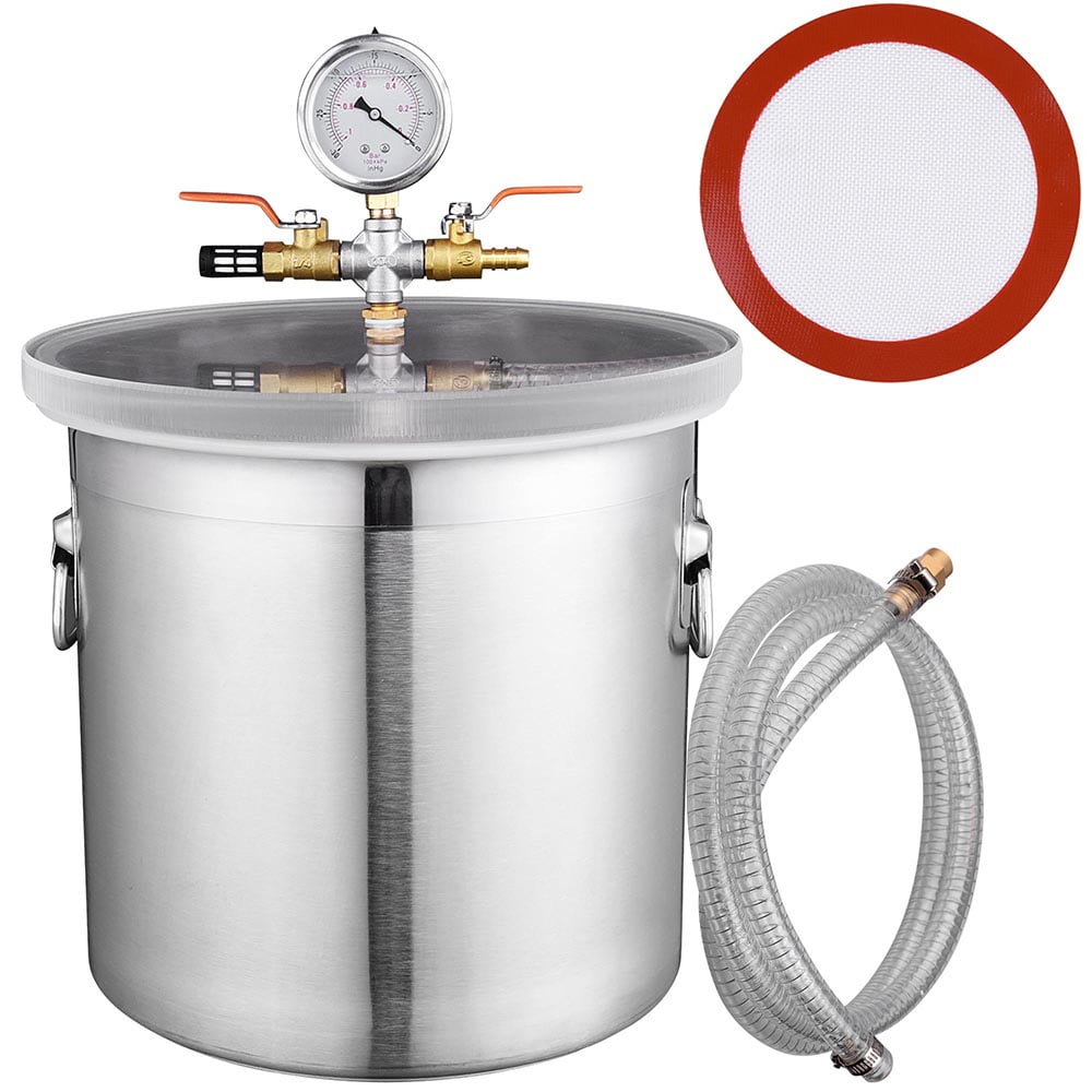 5 Gallon Stainless Steel Vacuum Chamber kit to Degass Urethanes