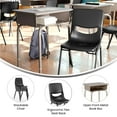 thumbnail image 3 of Flash Furniture HERCULES 24"W Student Desk w/ Classroom Stack Chair Granite Desktop/Silver, 3 of 10