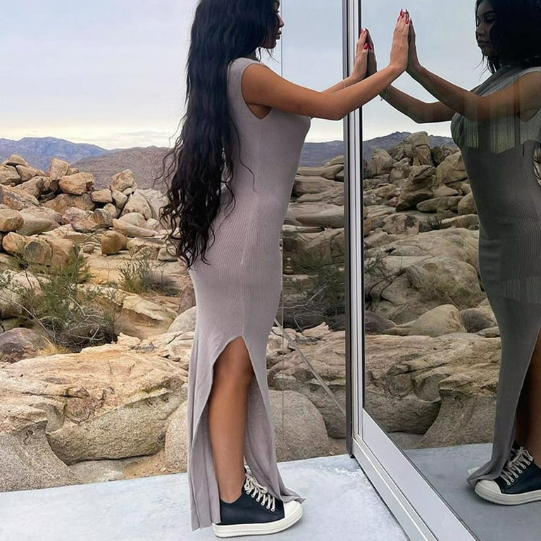 Sexy dress with split cheap