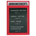 thumbnail image 4 of Aarco ADC3624H 36 x 24 Inch Enclosed Aluminum Directory Cabinet with Header, 4 of 30