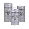 thumbnail image 1 of IMAX 10454-3 Trisha Yearwood Honeybee Galvanized Container&44; Gris - Lot de 3, 1 of 1