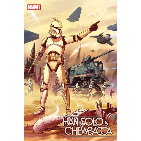 Star Wars Han Solo Chewbacca #8 Attack Clones 20th Anniv Var (Attack Clones 20th Anniv Var) Marvel Prh Comic Book 2022