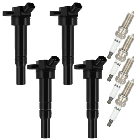 cciyu 4 ignition coils with 4 iridium Spark Plugs for Hyundai for Kia Elantra Tucson Forte Soul 2011 2012 2013 2014 2015 2016 2017 2018 2019 1.8L 2.0L L4 UF651 C1804