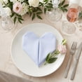 thumbnail image 2 of Unique Bargains 12Pcs Cotton Washable Reusable Events Cloth Napkins Sky Blue 16x16inch, 2 of 6