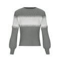 thumbnail image 4 of IROINNID Reduced Womens Sweater Round Neckline Pullover Sweater Color Block Casual Mid-Length Long Sleeve Matching Tops Blouse Knitted Sweater, 4 of 8