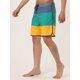 thumbnail image 2 of Lars Amadeus Pantalones cortos de plaa rayas pahombre Pantalones cortos de surf con cordón de natación en bloque de color Amarillo 30, 2 of 6