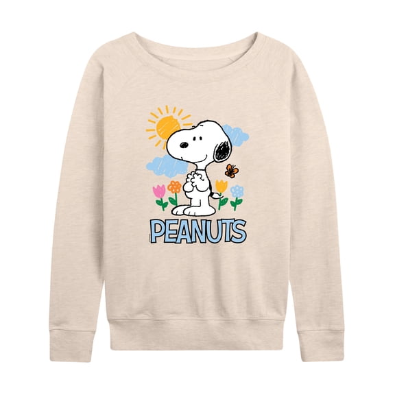 Peanuts - Snoopy Spring Lights - Women's French Terry Long Sleeve Pullover