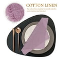 thumbnail image 4 of OULII 4Pcs Small Cloth Napkins in Lavender for Family Friends at Home Kitchen and Parties, 4 of 7