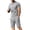Gray, variant on JUUYY Men's Tracksuits 2 Piece Sets Casual Loose Fit Striped Crew Neck Short Sleeve Tee Shirt Shorts Set Sports Athletic Outfit Black L