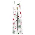 thumbnail image 3 of Women's Casual Loose Jumpsuit with Christmas Print, White, Size XXXL, 3 of 4