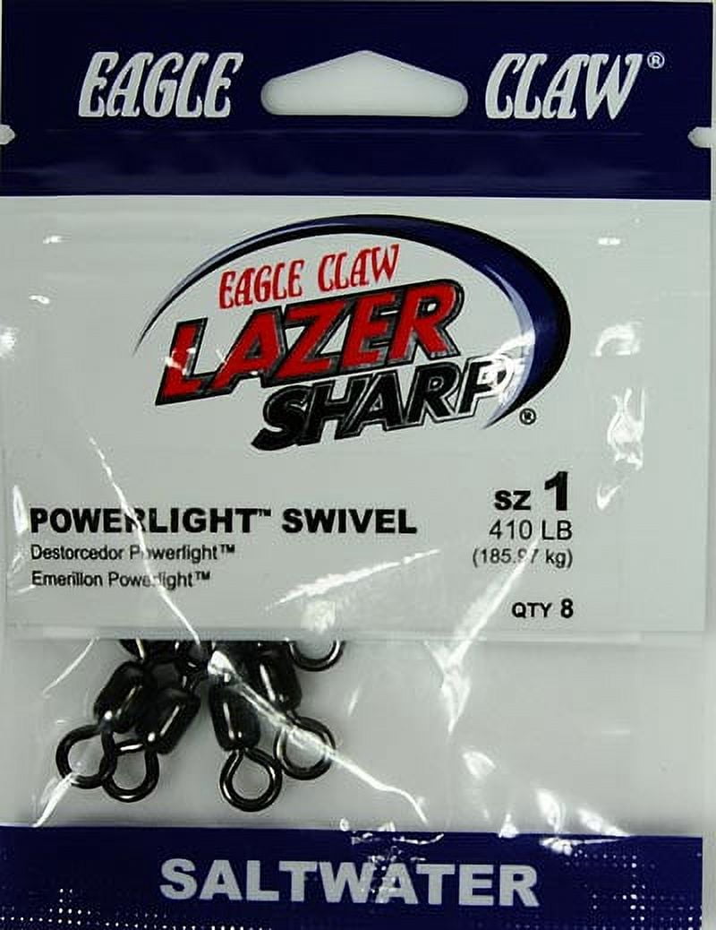 Lazer Sharp Saltwater Powerlight Fishing Swivel, Size 1