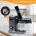 thumbnail image 4 of Gianna Cold Press Juicer, Slow Masticating Juicer Machines with Extra Wide Feed Chute, High Juice Yield and Easy to Clean for Whole Vegetables & Fruits, 4 of 6