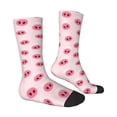 thumbnail image 2 of Goofa Cute Pig Nose Printed Men's Crew Socks, Soft Durable Breathable Moisture-Wicking with Odor Control Cotton socks, 2 of 9