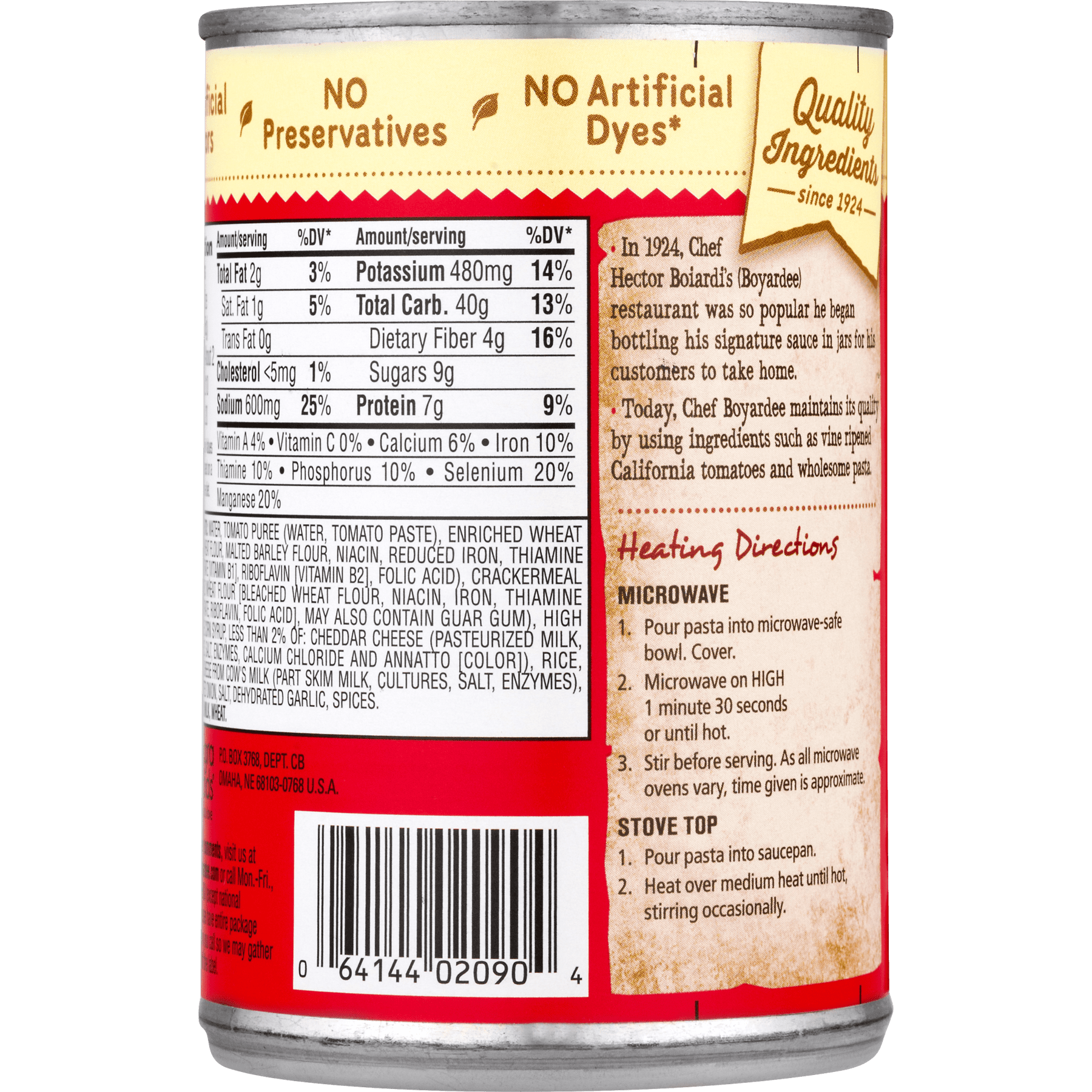 Chef Boyardee Cheese Ravioli In Tomato Sauce 15 Oz