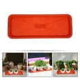 thumbnail image 3 of Raindrops 6pcs Plastic Plant Pot Saucer Rectangle Plant Saucers Drip Tray Flower Pot Drip Trays, 3 of 8