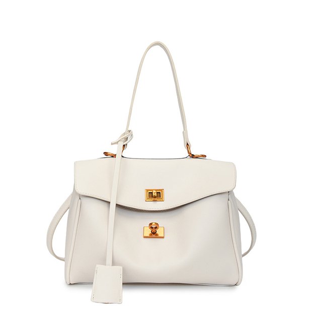Bolso de mano francés suave con textura de alta calidad, bolso de hombro para mujer, sencillo, de gran capacidad, con temperamento, bolso de mensajero para uso diario.