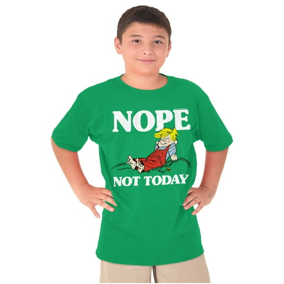 Dennis The Menace Nope Not Today Boys Kids T Shirt Tees Tops Teen Brisco Brands S