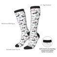 thumbnail image 6 of Haiem Dachshund Dog Puppy Socks, Funny Novelty Crazy Design Cotton Socks Sports Socks Knee High Socks For Men, Women,1Pairs - Gift For Working Friends, 6 of 8