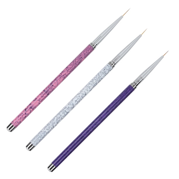 Pincel Para Pintar Uñas, Hermoso Y Encantador, Elasticidad Moderada, Diseño Ergonómico, Revestimiento Para Decoración De Uñas, Marmoleado Para Salones De Uñas