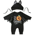 BULLPIANO Newborn Baby Boy Girl Halloween Costume Clothes Infant Toddler Cartoon Bat Romper