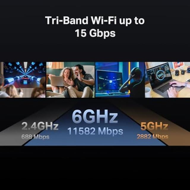 TP-Link Tri-Band BE15000 WiFi 7 Router Archer BE700 | 8-Stream