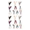 thumbnail image 2 of 1 par de calcetines de baile latino Sonducket Azul 2Conjunto, 2 of 6
